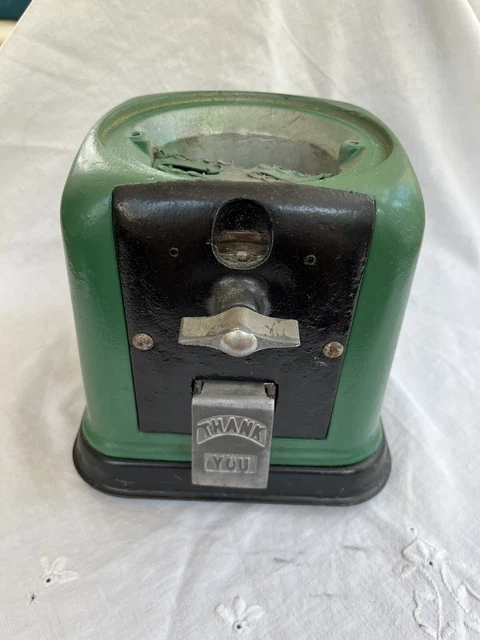 Vintage 1950s Victor Universal Penny Gumball Vending Machine Body & Base Works