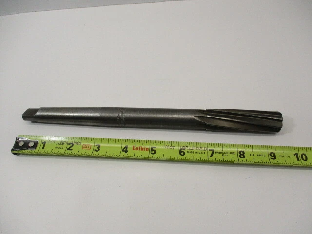 25/32" CLEVELAND Machinist REAMER, .7812" x 9" Long, # 2 Morse Taper Shank, EC