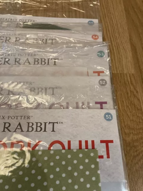 Beatrix Potter Peter Rabbit Patchwork Quilt Magazines Parts 51 To 55 Unopened