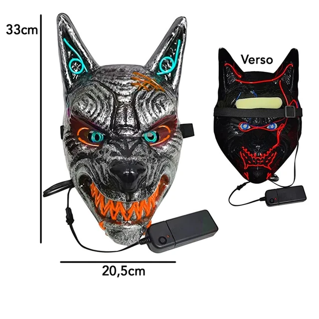 Masque Loup-Garou Halloween Led
