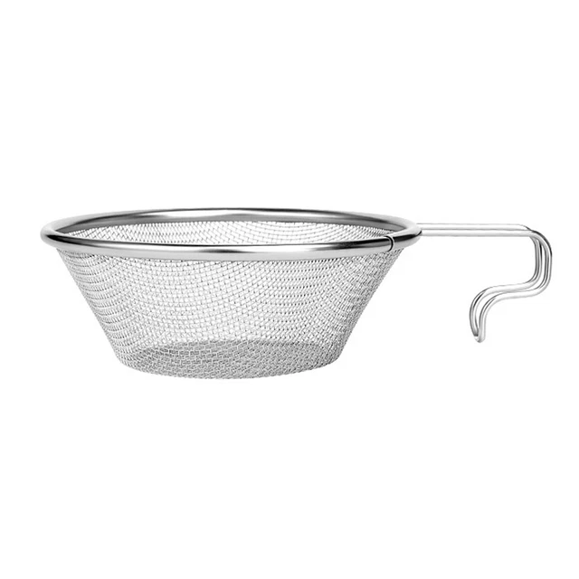 Edelstahl-Sieb für  Camping Angeln Kochen L8G7