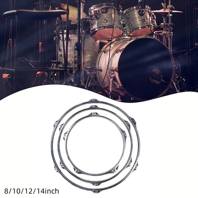 Convenient Drum Hoop Protector for 8 10 12 14 Inch Snare Drums Zinc Alloy Rim