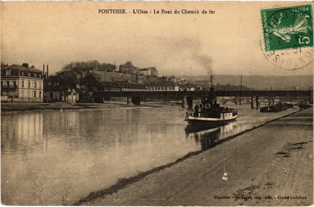 CPA Pontoise Le Pont du Chemin de Fer (1317463)