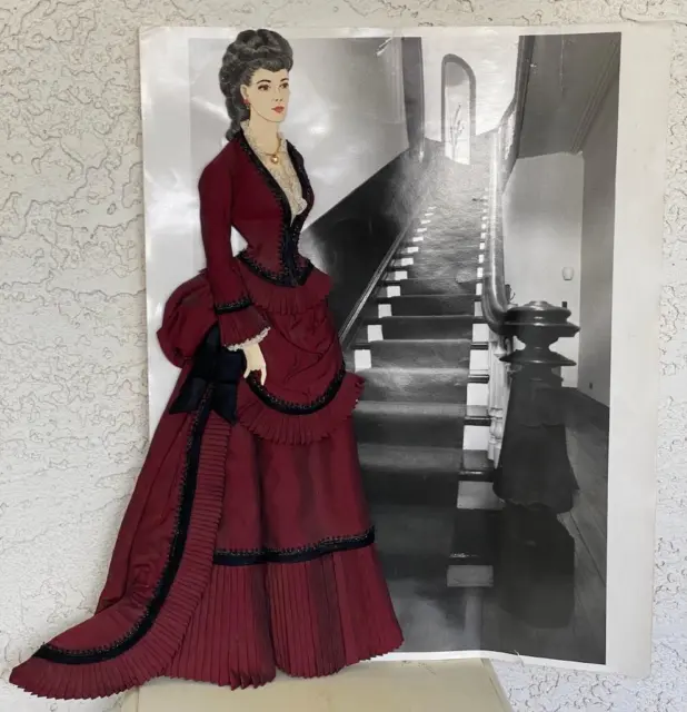 Costume Designer Betty Brader-Ashley Paper Doll Fabric Orig Scarlet O'hara promo