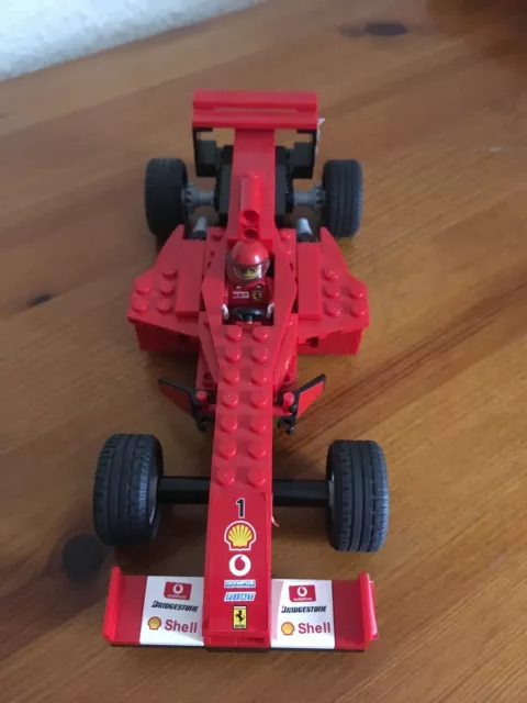 1x LEGO Set Racers Racing Car Ferrari F1 8362 Red Maniac 8380 Red Incomplete