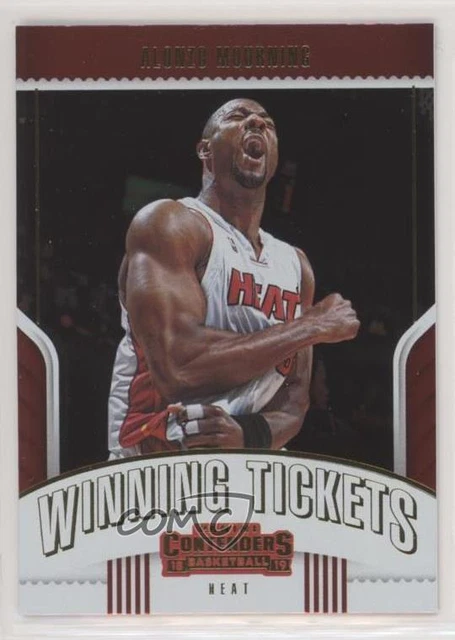 2018-19 Panini Contenders Winning Tickets Alonzo Mourning #1 HOF