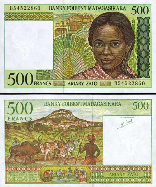 Madagascar 500 Francs - Ariary, 1994, UNC, P-75