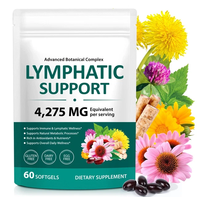 LYMPHATIC DRAINAGE SUPPLEMENTS 21 In 1 Botanical Detox Formula For LYMPHATIC DRAINAGE SUPPLEMENTS 21 In 1 Botanical Detox Formula For