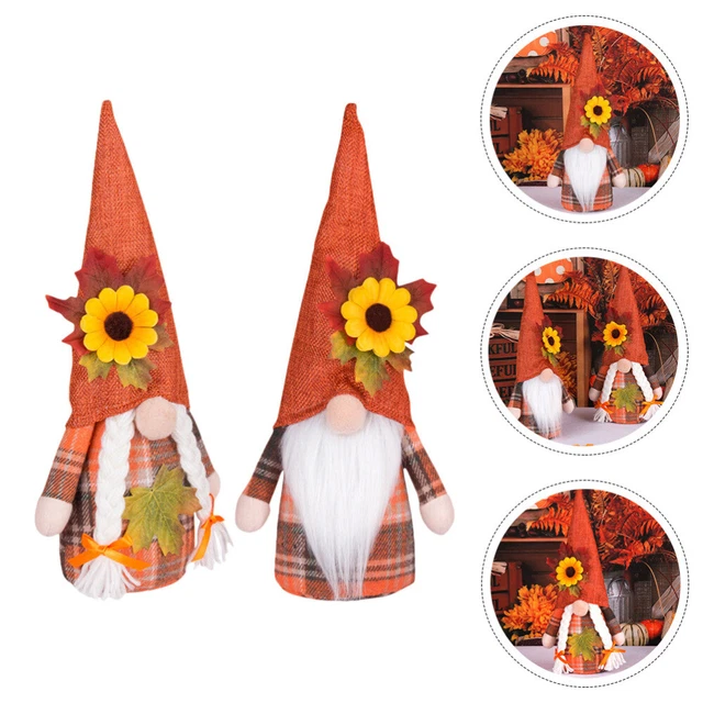 2 pz bambola Rodolph poliestere bambola gnomo autunno peluche gnomo