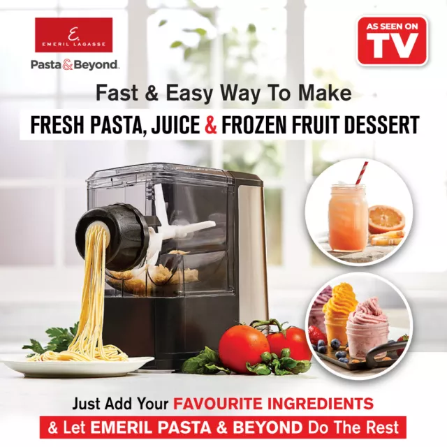 Emeril Pasta and Beyond Deluxe | Includes Juicer and Frozen Dessert Attachment 2