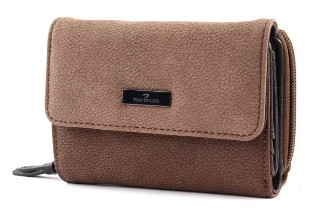 TOM TAILOR Elin Wallet With Flap Geldbörse Brown Braun Neu