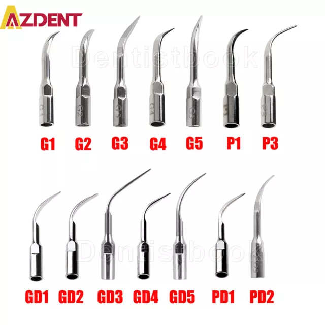 5× Dental Ultrasonic Piezo Scaler Tips fit EMS SATELEC Handpiece