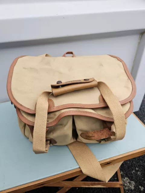 BEAUTIFUL VINTAGE BILLINGHAM SYSTEMS CAMERA BAG CANVAS LEATHER DETAILS Foam