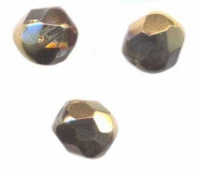 200  PERLES FACETTES DE BOHEME 4mm California night