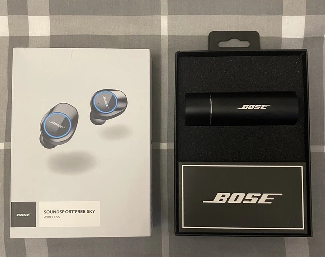 BOSE SOUNDSPORT FREE Sky Earbud Wireless Headphones Black Sealed