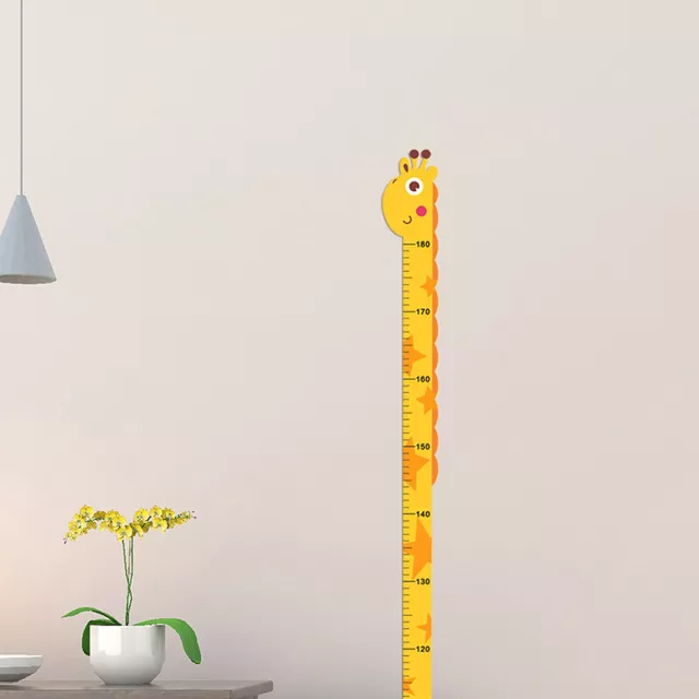 1pcs Cartoon Giraffe Child Measuring Height Vision Wall Sticker Baby Room Decor