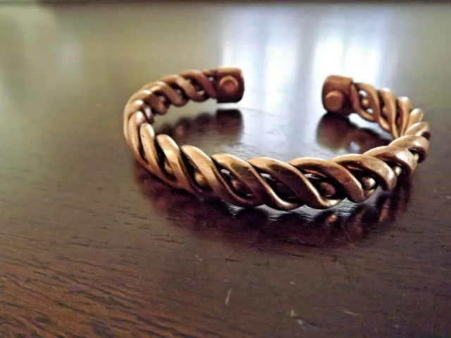 Pure Copper Bracelet - Heavy 40 gr Copper Men Women Arthritis Therapy 3