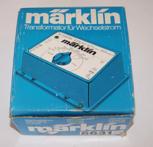 MARKLIN 6631, trasformatore 30 VA, IMBALLO ORIGINALE, buone condizioni. 3