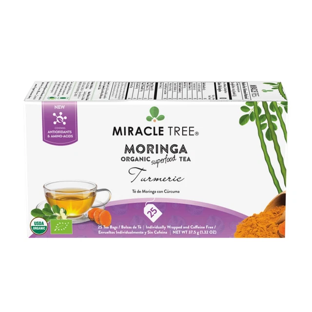 Miracle Tree - Organic Moringa Tea: Turmeric
