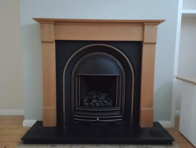 Black Granite  Fireplace Hearth