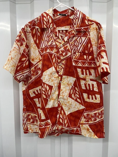 Vintage Hawaiian Custom Shirt 1940’s 1950’s Tiki Tribal Chapman’s Since 1923