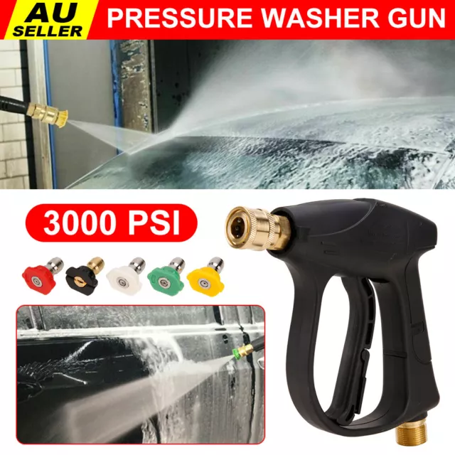 3000PSI Spray High Power Pressure Washer Gun Wand Lance Kit Car Water Cleaner