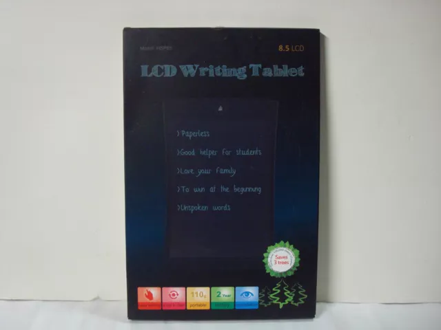 HSP85 LCD Writing Tablet 8.5" Blue. NEW.