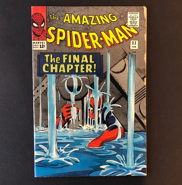 Amazing Spider-Man # 33 Marvel Comics 1966 Classic Cover The Final Chapter Nice