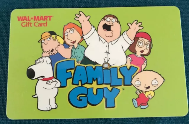 Collectible Walmart 2008 Gift Card - The Family Guy - No Cash Value - VL5332