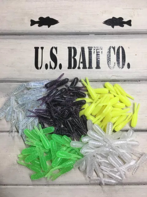 1 1/8” BEETLE Spin Bodies Assorted Lot Of 50 Crappie Panfish Split