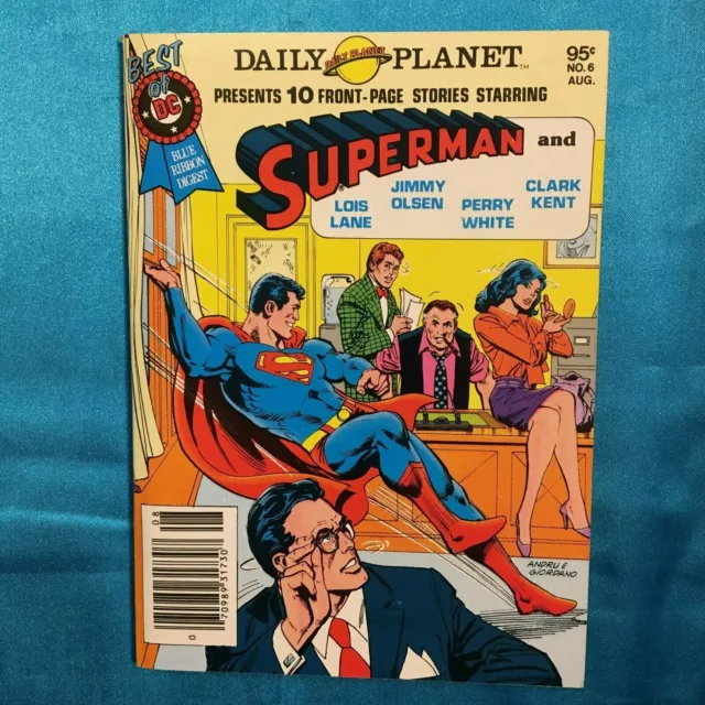 D.C. BLUE RIBBON DIGEST # 6, SUPERMAN! , Aug. 1980, FINE PLUS CONDITION