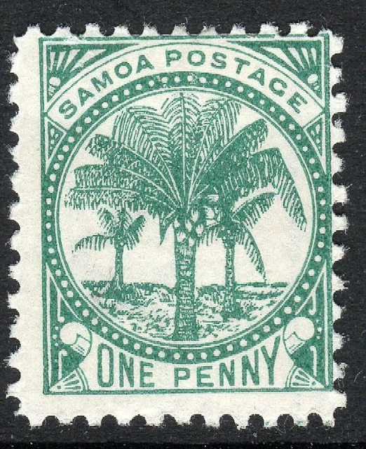 Samoa 1895 Grün 1d Perf 11 Postfrisch SG58