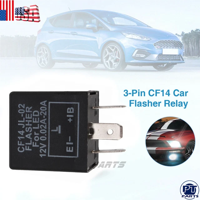 FIX FLASH RATE Turn Signal Flasher Relay LED Indicator Bulbs (3 PIN