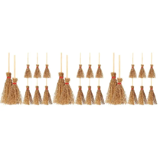 30 Pcs Witches Broomstick Small Mini Pendant Flying Cosplay Child Toy
