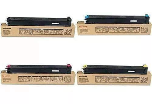 Original 4 Colour Sharp MX-23GT Toner Cartridge Multipack - (MX23GTBA/CA/MA/YA)