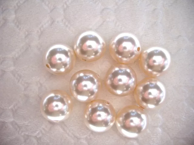 10 pc SWAROVSKI CRYSTAL CREAMROSE PEARL Loose BEADS 8mm 5810 Round, Cream Bridal