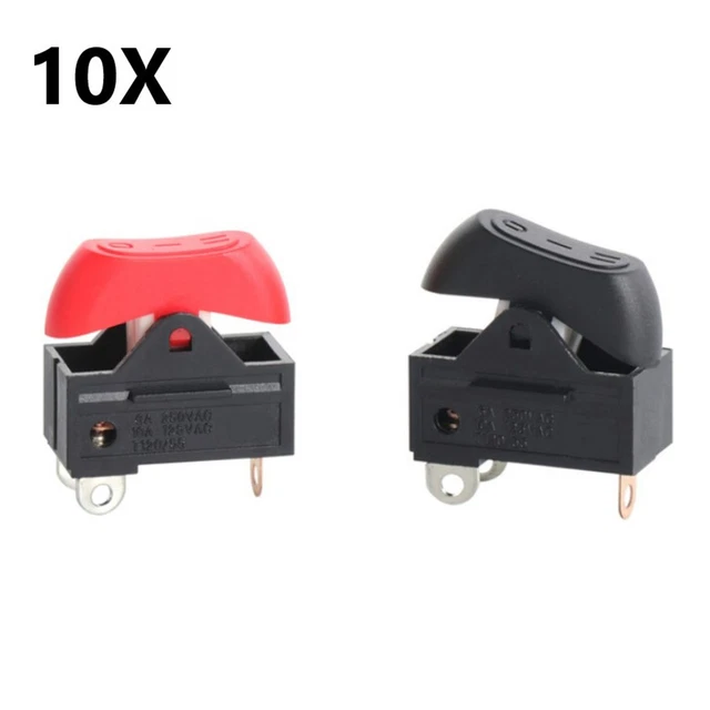 Interrupteur à Bascule Pour Sèche-cheveux, 3 Posit Marche Arret 4 Pieces