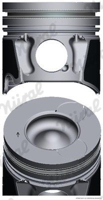 Nüral PISTONE 87-443100-00 per FIAT SCUDO Bus Multijet 4x4 PEUGEOT 3008 508 1 Nero 
