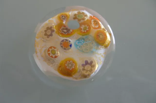 Millefiori Ciondolo da Collana Di Vetro Murano Gioiello Rimorchio per