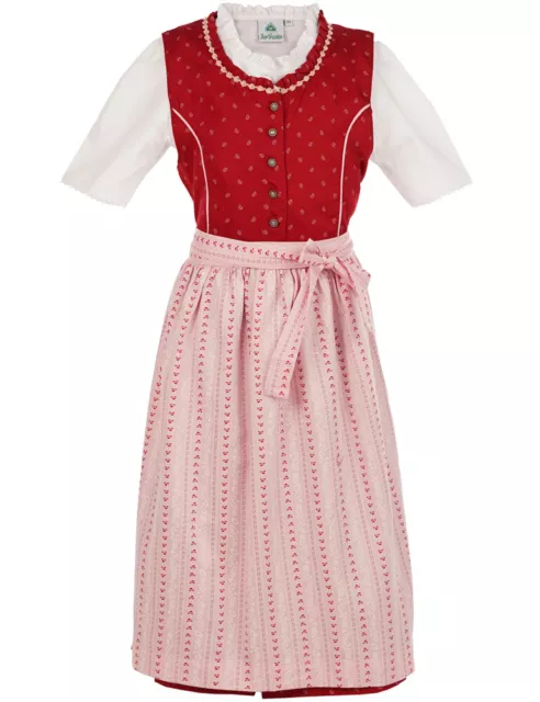 Isar-Trachten Bambini Dirndl " Elisa " 3-tlg. Con Blusa 52416 Tradizionale -