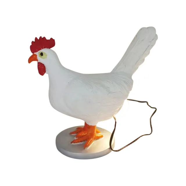 Chicken Shaped Lamp Resin Desktop Ornaments Bedside Living Room Decor Lighting 2