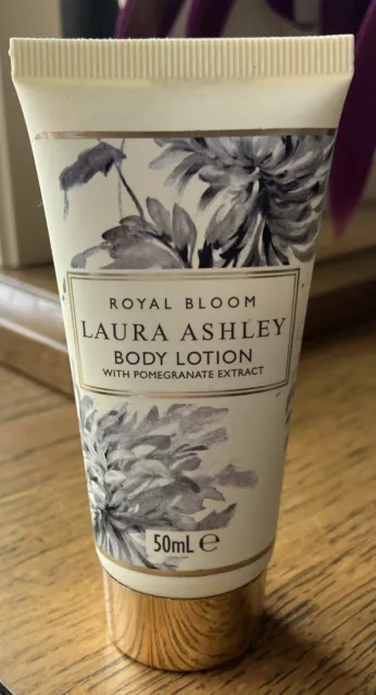 Royal Bloom Laura Ashley Body Lotion with pomegranate extract 50ml xmas gift