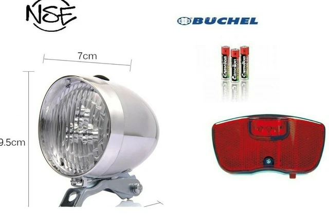 Set Luci LED Anteriori E Posteriori Per Bici – 5 LED, Impermeabile, 7 Modalità Flash