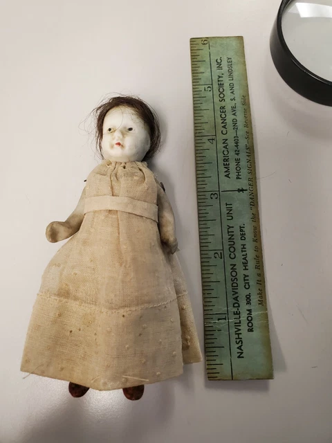 Vintage Bisque Porcelain Jointed Doll