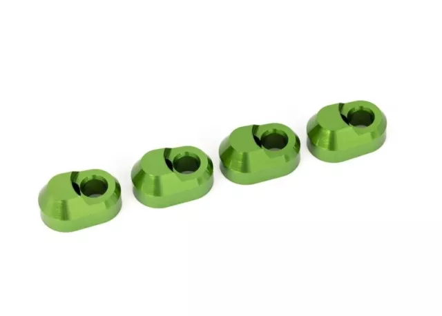 Supporto perni braccio trasversale TRAXXAS X-Maxx, XRT, Maxx (4) alluminio verde/TRX7743-GRN