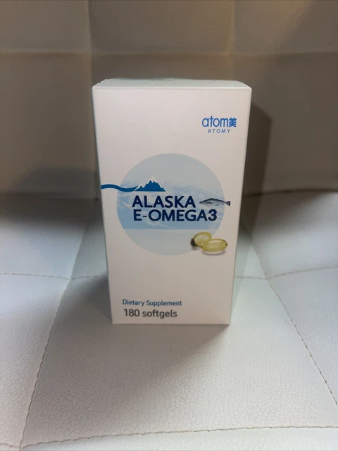 Atomy Alaska E-Omega 3, 180 Softgels. New & Sealed.