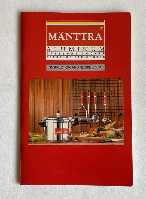 MANTTRA PRESSURE COOKER Stainless Steel Manual Recipes 4 Quart TTK Prestige 29.00 PicClick
