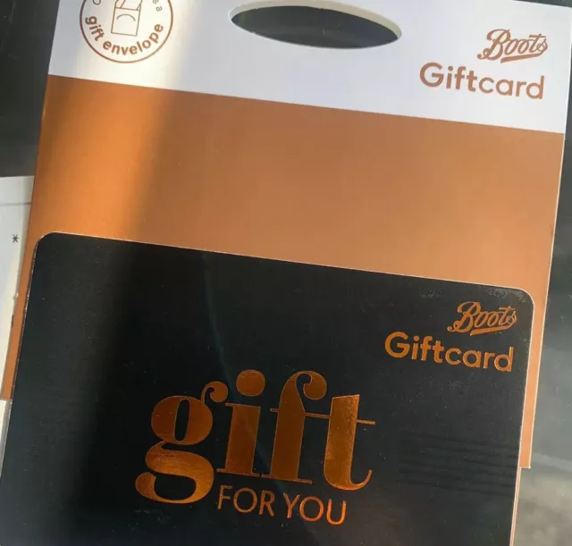 Boots gift card £170.00