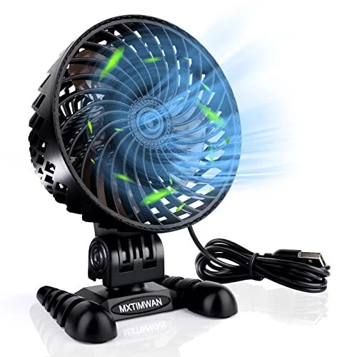 MXTIMWAN Mini Ventilateur de Table Silencieux Petit Portable Ventilo USB pour...
