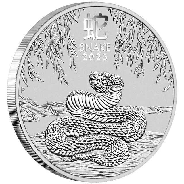 AUSTRALIAN LUNAR SERIES III 2025 Year of the Snake 1/2oz Silver Bullion